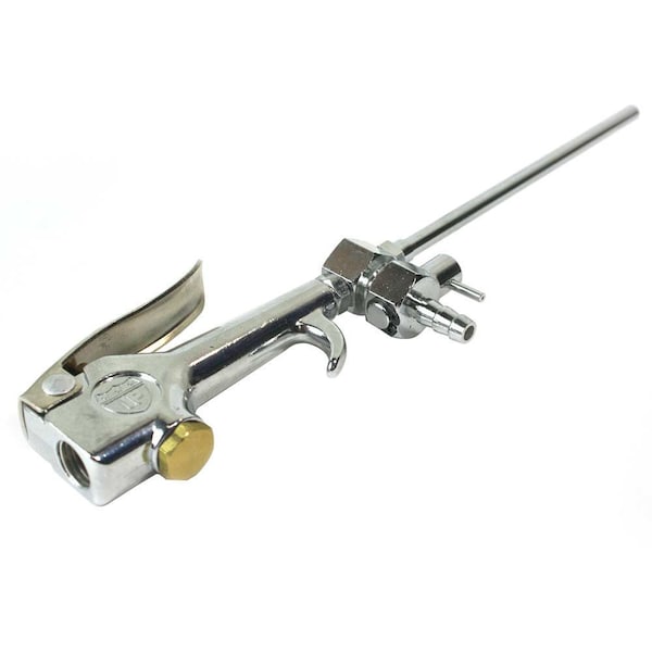 Interstate Pneumatics Siphon Spray Gun Blow Gun with Valve and 8ft 1/4-inch Braided PU Hose, PK 25 B305-25K - main